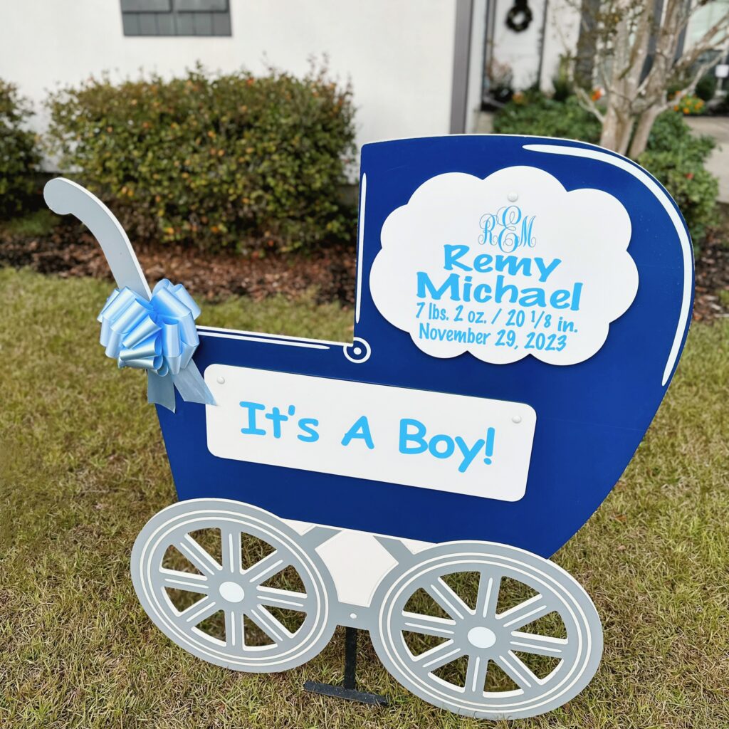 Baby Yard Signs Nashville TNwww.nashvillestorksandmore.com 615-906-5516